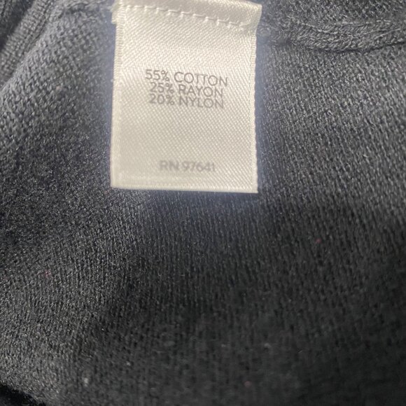 J.Jill Black Cotton Blend Top Womens XL Black Pullover Preppy - Picture 11 of 14